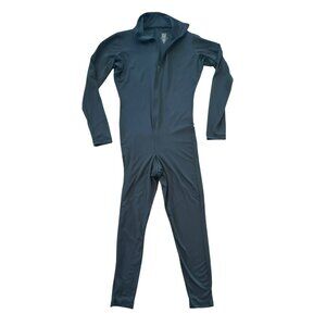 Nils Vanity One Piece Catsuit Black Stretch Ski Base Layer Size Small Cat Suit